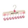 Non-Slip Hangers with Clips Multi-Clip Drying Rack Animal Claw Clip Clothes Hanger Wardrobe Organizer for Socks Underwear Home Dormitory Use