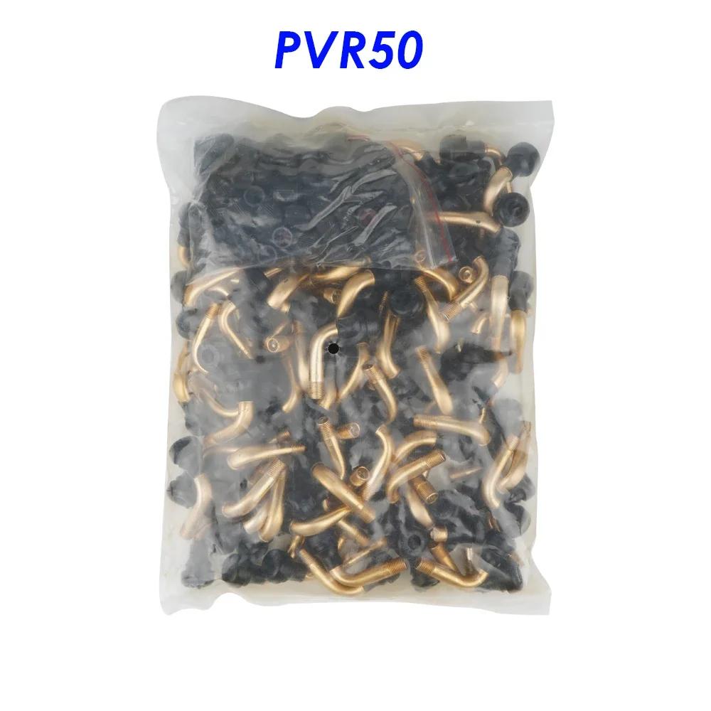 100 Pieces Motorcycle Valve Stem Pvr50 Pvr60 Pvr70 Electric Vehicle Vacuum Tire Nozzle for Tubeless Tire Rim Scooter Accessories PVR50