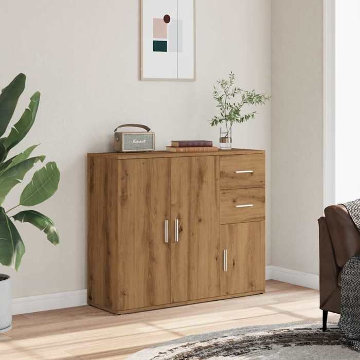 VidaXL Buffet Artisan Oak 91x29.5x75 Cm Engineered Wood, Cabinet, Cupboard, Highboard, Sideboard, Cabinet of 855907