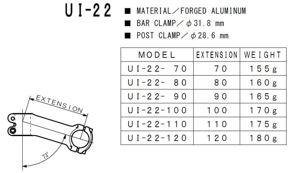 NITTO Představec 70 Stříbrný UI-22EX UI-22EX-70 31.8 28.6