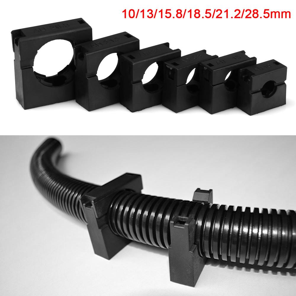 5Pcs 10-28mm PVC Pipe Clamps Wire Cable Fixing Holder Organizer Water Pipe Support Bellows Hose Hoop Buckle Electrical Fittings