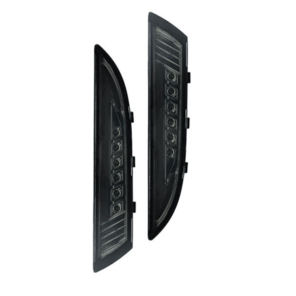 Pentru Volkswage VW Scirocco 2008-2013 Lampă de semnalizare laterală cu LED-uri față de mașină Semnalizatoare chihlimbar și lumini de zi DRL albe