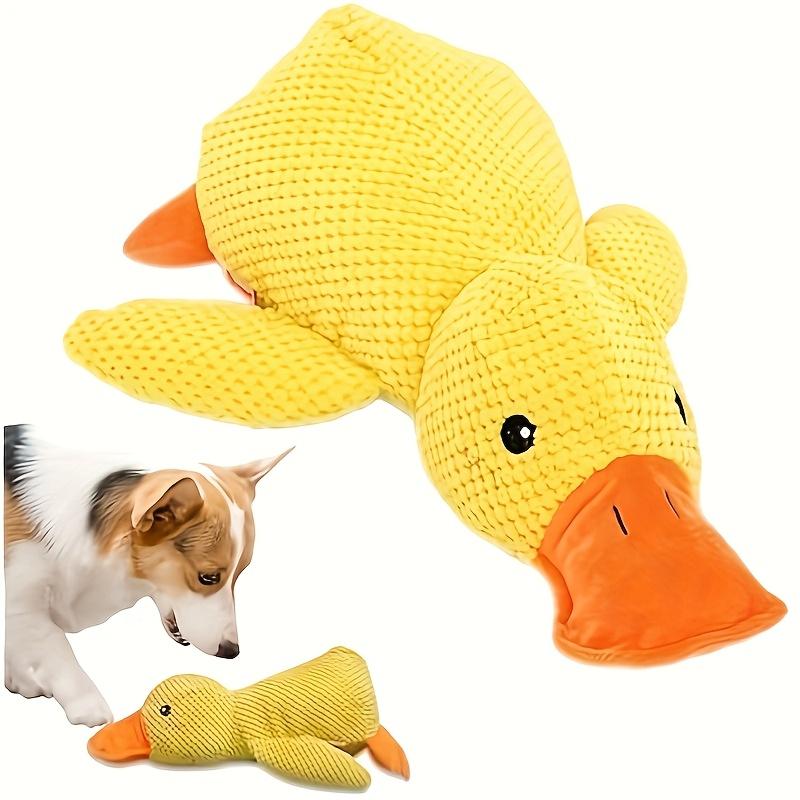 Dog Toy Plush Companion Sleeping Duck Bite Resistant Teeth Grinding Sound Relief Duck Sound Toy