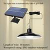 1SET Solar LED Chandelier, Single or Double Head Outdoor Chandelier, IP65 Protection Rating Camping Decorative LED Bulb