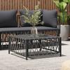 VidaXL Garden Table, Coffee Table with Steel Frame, Flexible Side Table, Outdoor Patio Terrace Furniture, 364145