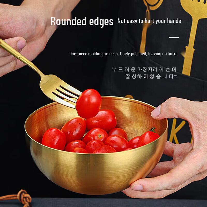 Korean Style Stainless Steel Noodle Bowls