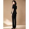 Women's V-Neck Short Sleeve Blazer & Pants Set