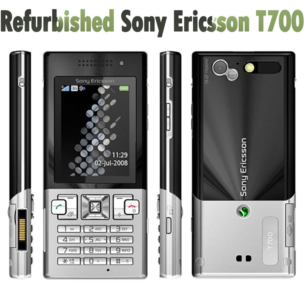 95% nuovo Ricondizionato Originale Sony Ericsson T700 Telefono Cellulare Fotocamera 3MP Telefono Cellulare 3G
