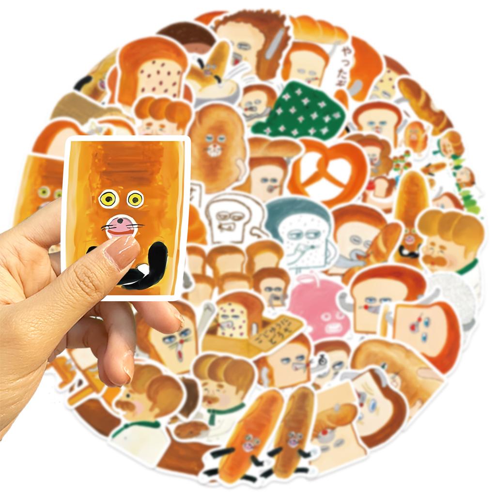 60 Cartoon Bread Thief Graffiti Stickers Decorative Ipad Suitcase Notebook Diy Waterproof