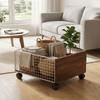 Large Capacity Rolling Storage Basket with Wheels Movable Laundry Hamper Laundry Basket  Bedroom