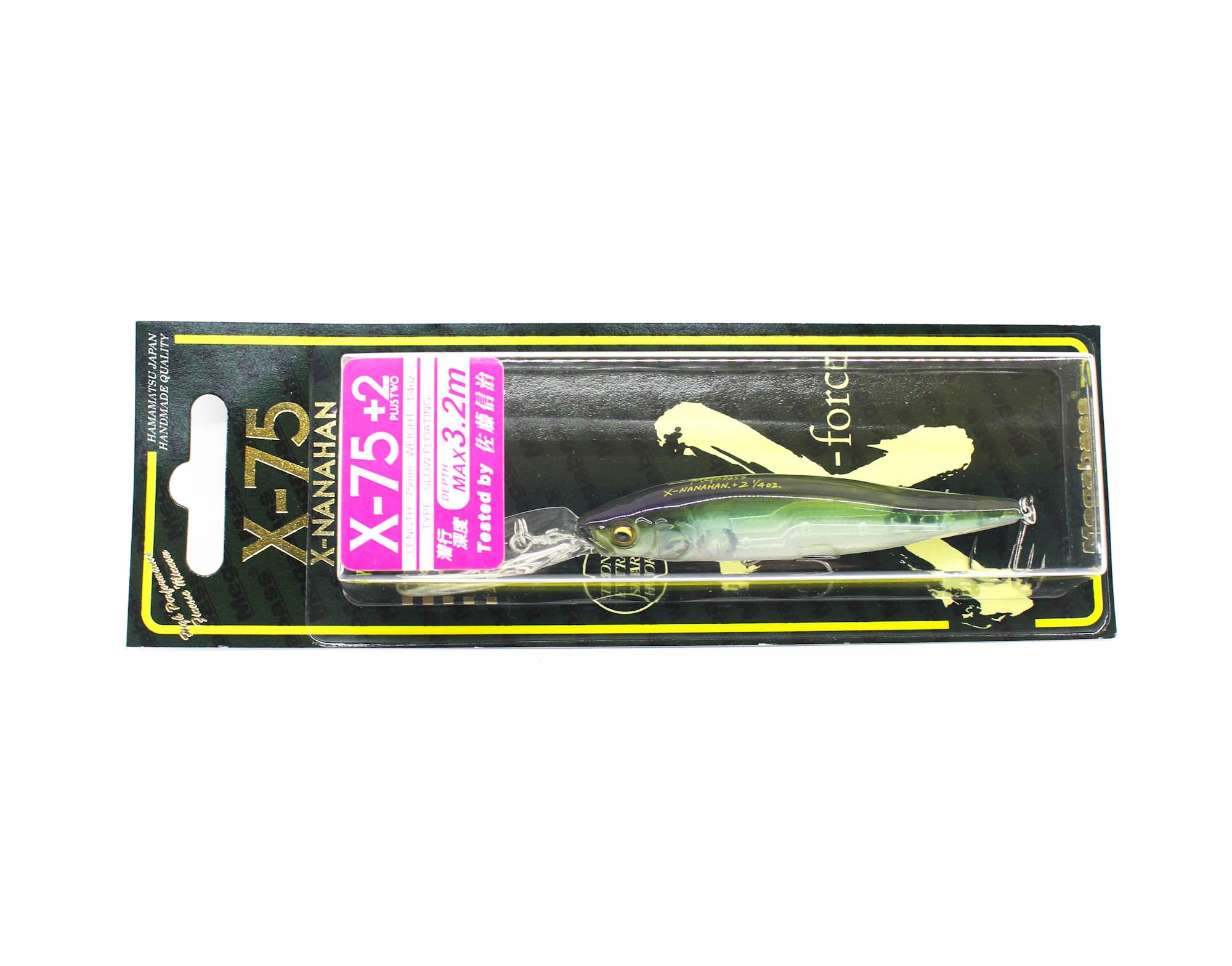 

Megabass X-Nanahan +2 75 mm 1/4 oz Floating Lure GP Crystal Shad (0304)