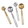 304 Stainless Steel Coffee Scoops Rounded Head 5/15Ml Measuring Spoons For Coffee Beans Salt Liquid Ingredients