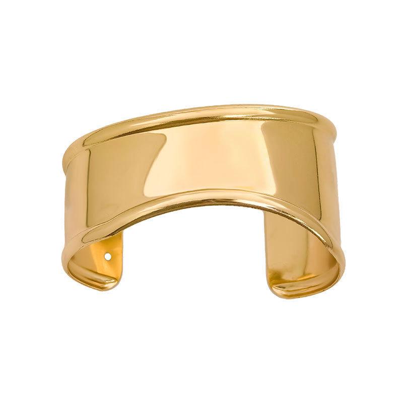 Retro Geometric Metal Bracelet: European & American Style with Unique Personality