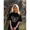 2024 European Style Women's Casual Loose-Fit Mid-Length Round Neck Short-Sleeve T-Shirt