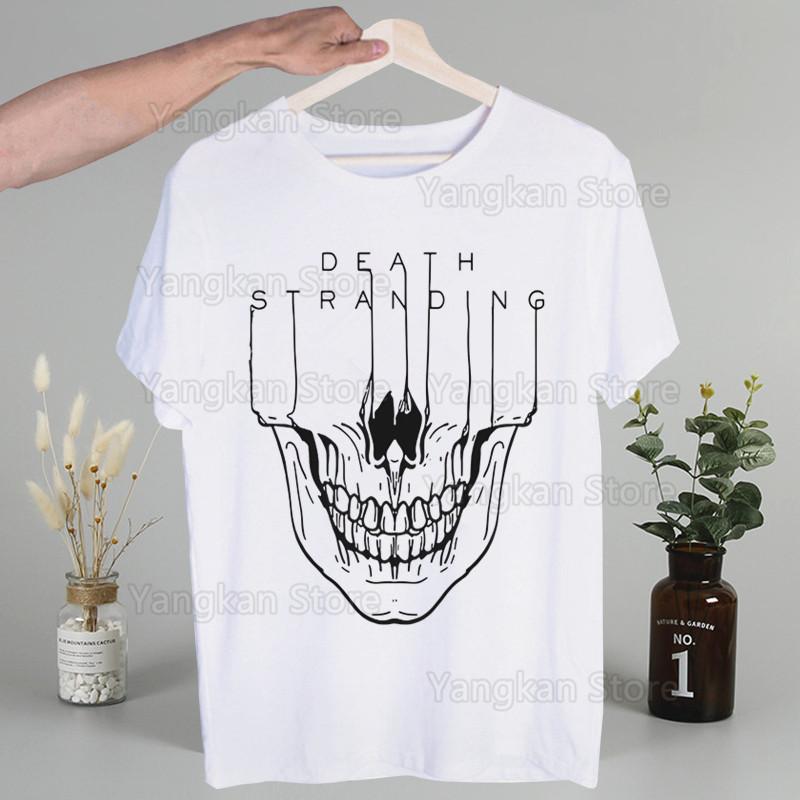 Death Stranding Kojima Men Hip Hop Streetwear Print T Shirt Harajuku TShirts Short Sleeve Fashion Casual T-Shirt Tops Tees