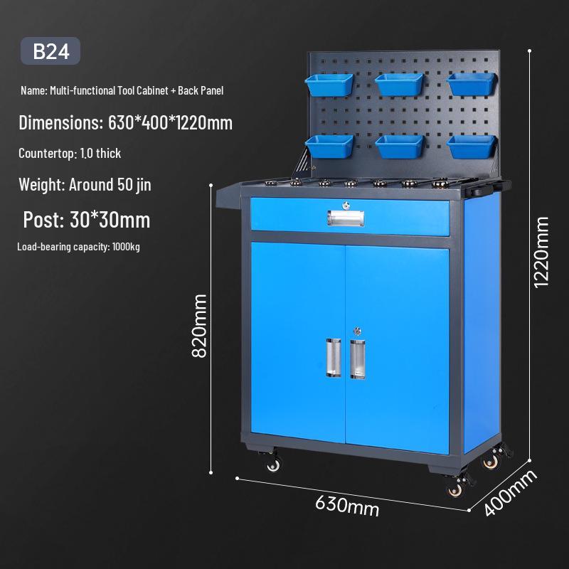 Heavy-Duty Multifunctional Tool Cabinet & Mobile Workbench