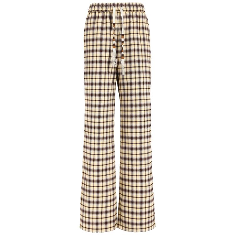 Shetu Women's Plaid Casual Pants