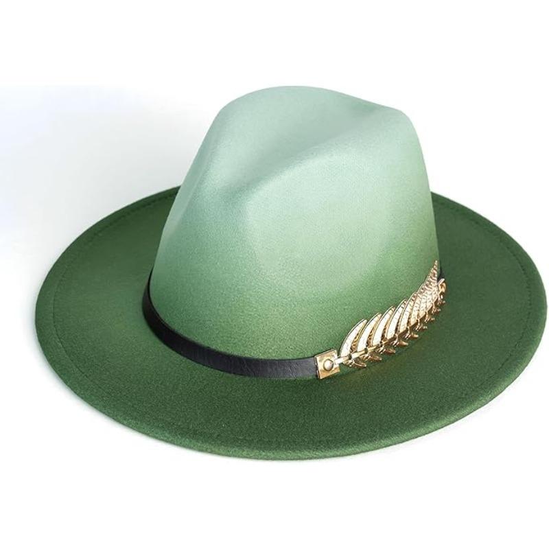 

JYL TS DIY Two-tone Dome Hat Unisex Art Vintage Flat Top Felt Hat Felt 1222Mao11272 абрикос світлого кольору