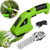 2 In 1 Cordless Electric Hedge Trimmer Rechargeable Handheld Household Lawn Shrub Weeding Pruning Mower Garden Tools
