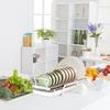 Kitchen Under Sink Bowl Dish Drainer Tableware Cabinets Organizer Sliding Dish Storage Drying Rack Household Accessories