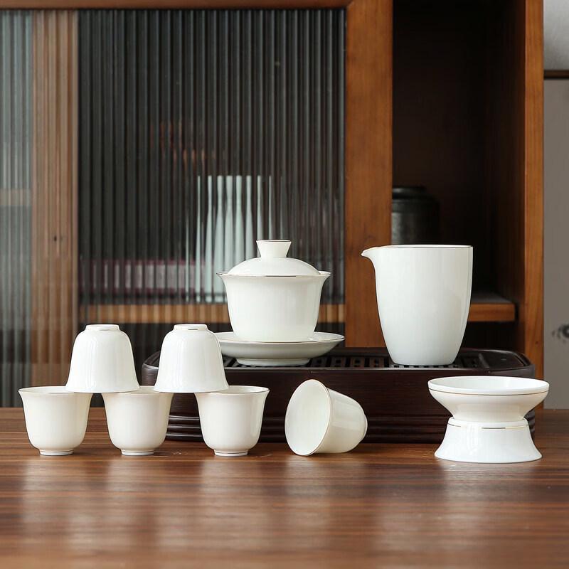 Dehua White Porcelain Kung Fu Tea Set