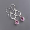 Morganite Gemstone 925 Sterling Silver Jewelry Handmade Statement Earrings1.90" EE-16-11