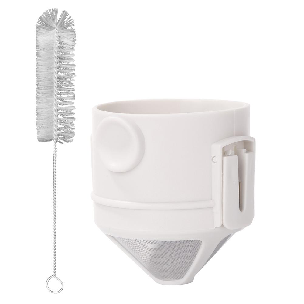 Collapsible Drip Coffee Tea Holder Stainless Steel Drip Coffee Filter Reusable Hand Brewed Coffee Filter Cup for Travel Camping