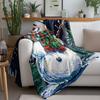 Tuniu Merry Christmas Snowman Blanket Throw Sofa Bed Room Decorative Warm Cozy Gift