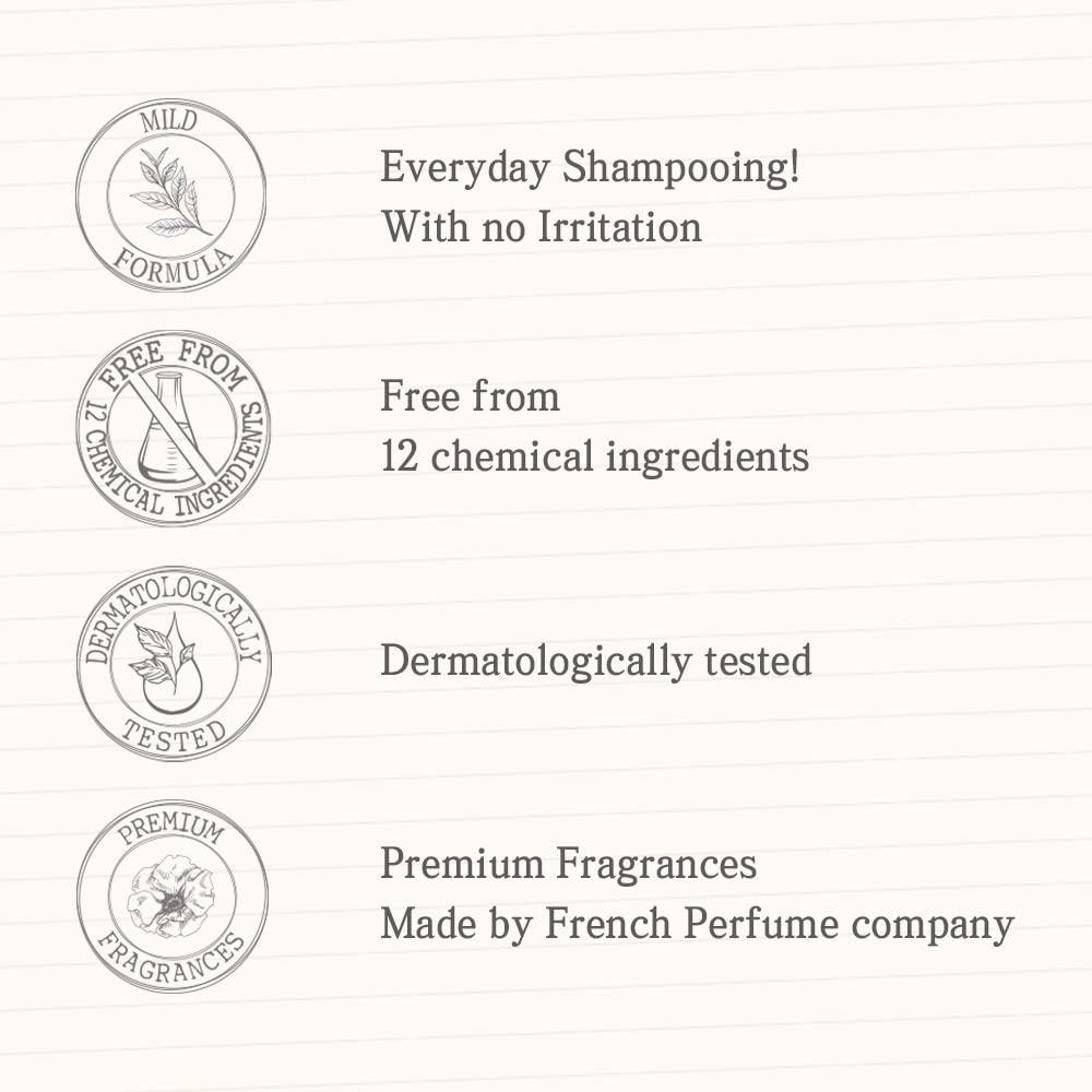 Jmella Blooming Peony Hair Shampoo Floral Fragrance Deep Cleansing 500ml