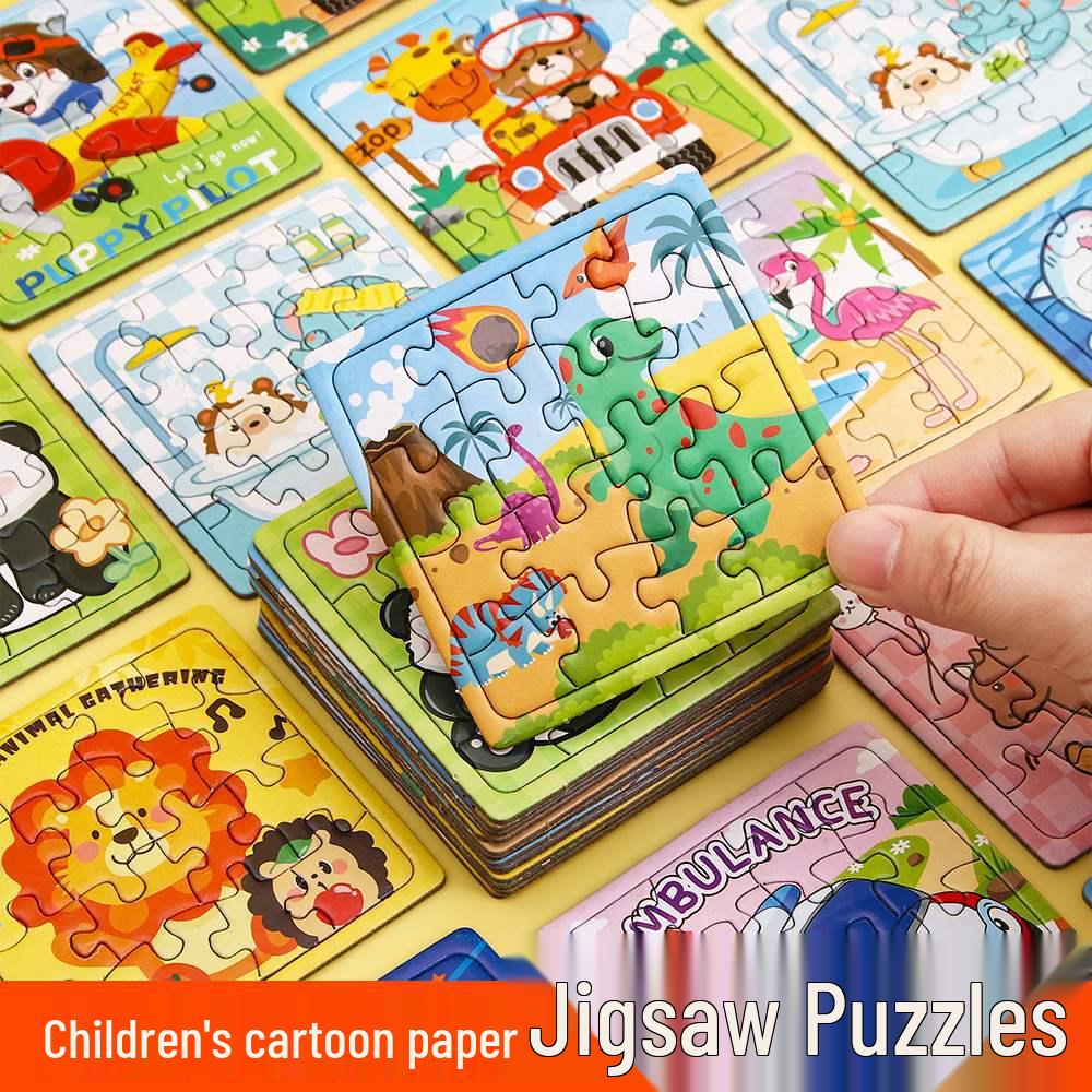 

Креативный мультяшный пазл для детей 3-6 лет - Раннее развитие, маленький подарок