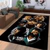 Tapis Graphique Légendes Hip-Hop adapté comme tapis antidérapant pour le salon ou le canapé de la chambre