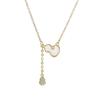Japanese & Korean Minimalist Gourd Pendant Necklace - High-End, Trendy Women's Collarbone Chain Jewelry