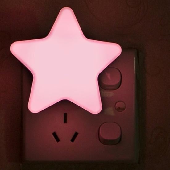 EU/US Plug Star LED Night Light Sensor Control Decoration Lampă de dormit pentru bebeluși