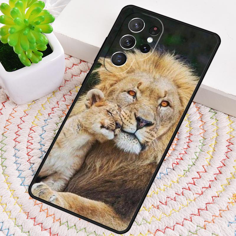 Lion Alpha Male Cub Soft Silicone Phone Case For Samsung Galaxy Note 10 Pro S26 S25 S24 S23 S22 S21 Plus S25Ultra Capa Cover
