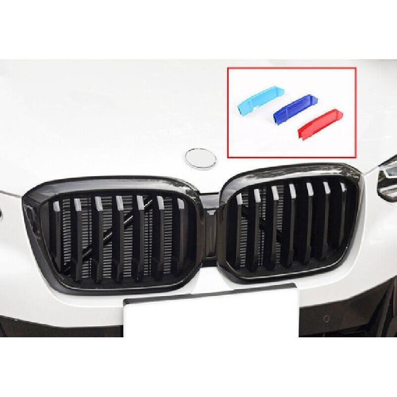 Fit For BMW X3 G01 Three M-Color Front Centre Grille Decor Cover Decor 3PCS
