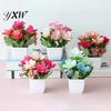 Fake Flower Realistic Artificial Bonsai Decorative UV Resistant Potted Pot DIY Crafts Home Decor Simulation