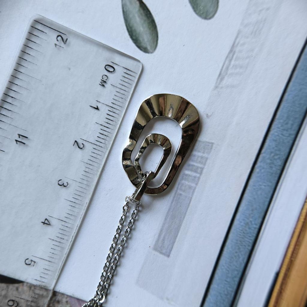 Silberne Halskette ohne Steine, Produktgewicht 4,16 g (2191988)