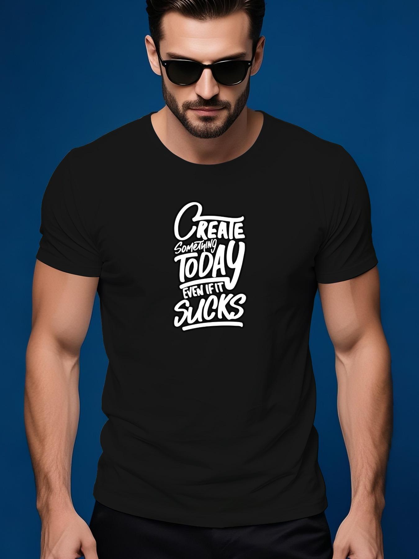 Create Something Today  Inspirational Graphic Tshirt - G... S