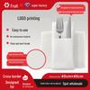 40x40cm White Disposable Napkin with Fork & Knife Pocket - Thick, Dust-Free, Customizable Logo