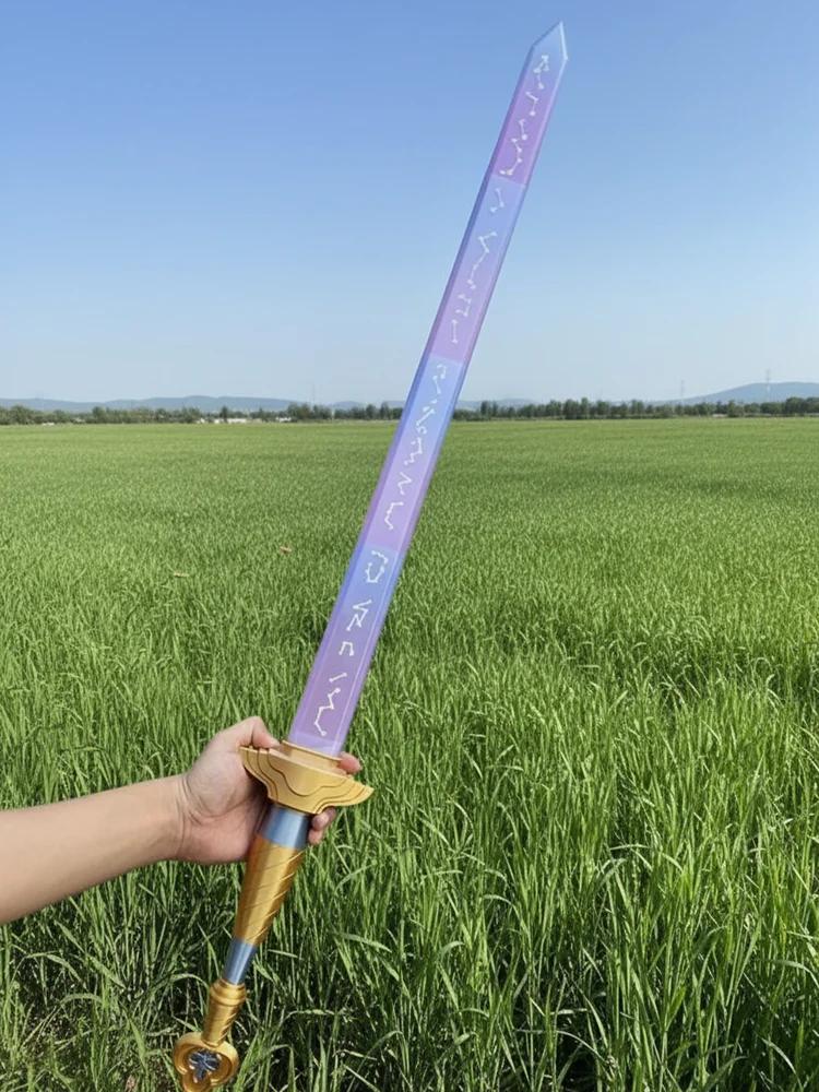 Меч с символом Наряды Демон Ролевая игра Охотники Меч Косплей Реквизит Женщины Мужчины Хэллоуин Карнавальный костюм Аксессуары