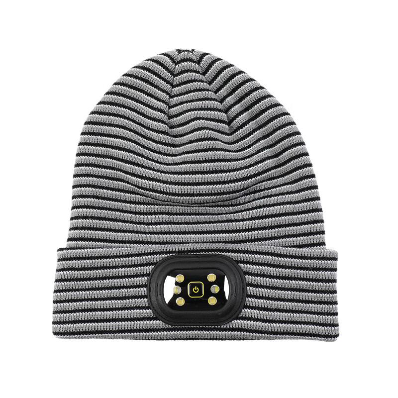 Шапка-бини Dream Bubble с полосками, светодиодная, перезаряжаемая