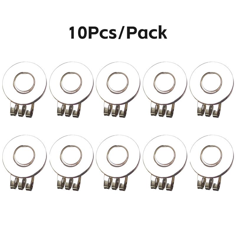 10pcs Magnetic Hat Clips Golf Ball Marker Hat Clip Golf Cap Holder Sports Court Golf Training Aids Accessories Gift for Dad 5