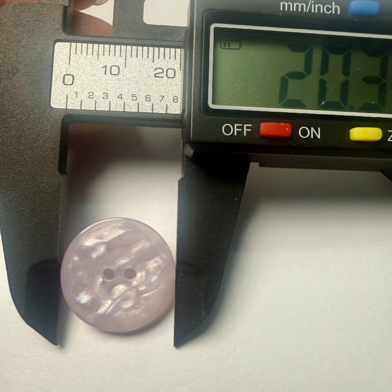 Round Flower Two-eye Buttons Shell Pearlescent Powder Colorful Buttons Children's Knitwear Diy Buttons