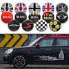 4Pc 52mm Car Wheel Center Hub Caps Badge Sticker Emblem Decals Accessory For Mini Cooper F54 F55 F56 F57 F60 R56 R57 R58 R59 JCW H11