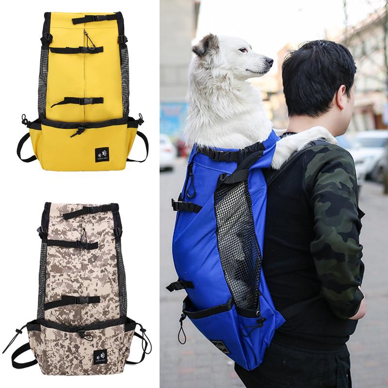 Reisen, Reiten, Fahren, Haustiertransporter, Rucksack, Transportzubehör für mittelgroße und große Hunde, Camouflage, große Hundetaschen, Samojede, Labrador, Corgi