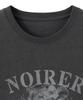 NOIRER FOR WOMAN Archive Print Crop T-Shirt (Gray)