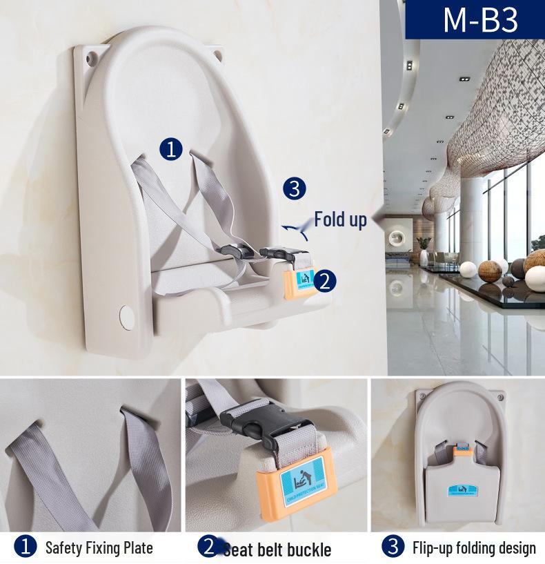 Multifunctional Baby Care & Changing Table with Third Restroom Access