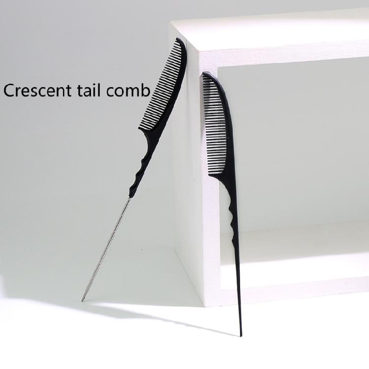 Pin Tail Comb Carbon Fiber Teasing Comb  Hairdressing Combs for Wet and Dry Hair