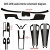 Jade Interior Carbon Fiber Console & Gear Stickers for Car Protection