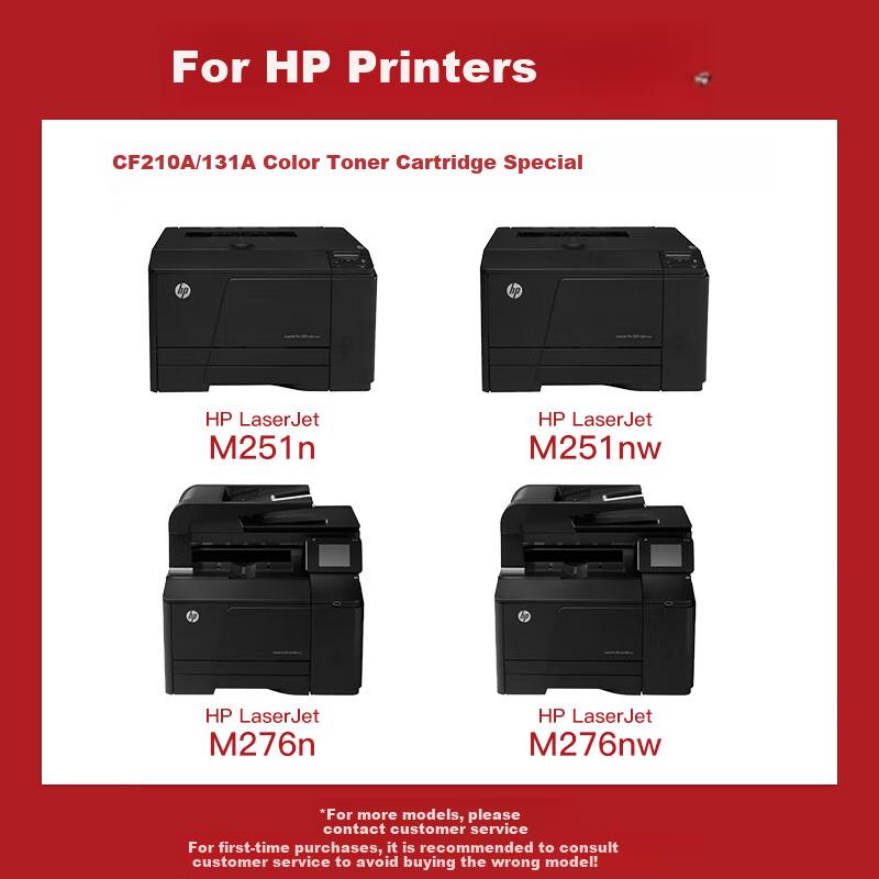 befon CF212A Toner Cartridge Yellow, Compatible with HP M251n, M276n, 131A, M276NW, Canon Lbp7100cn, Mf628cw Printers